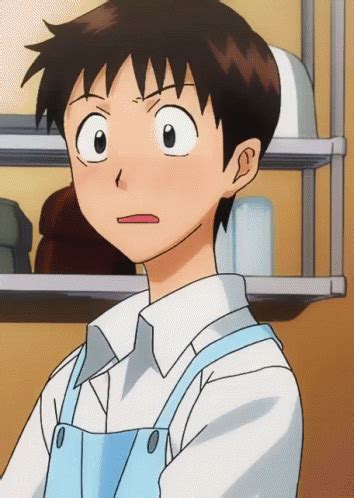 Shinji Ikari GIF Blush Shinji Evabgelion Discover Share GIFs