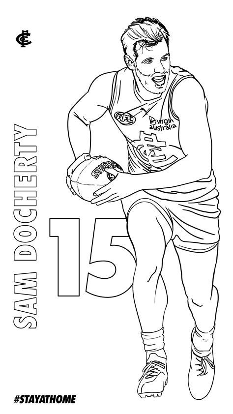 Afl Football Colouring Pages SexiezPicz Web Porn