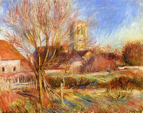 The Church At Essoyes Pierre Auguste Renoir