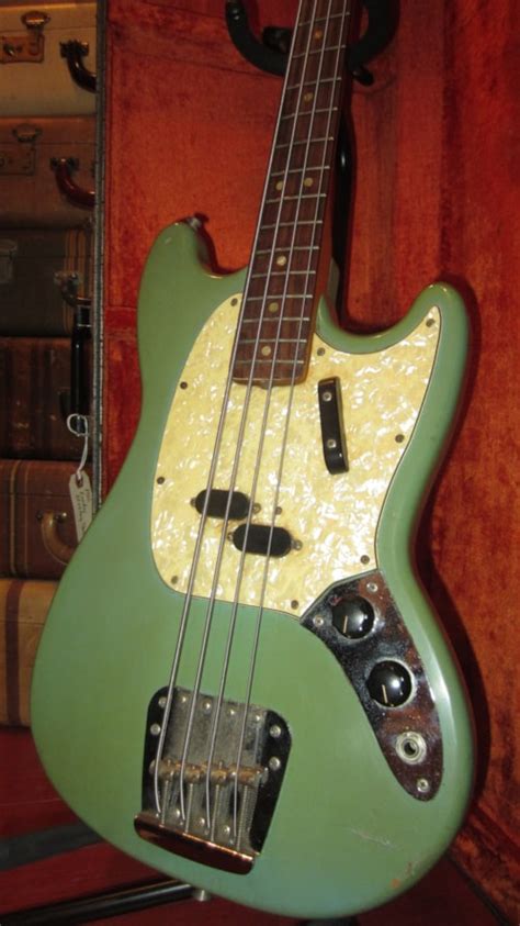 1968 Fender Mustang Bass Daphne Blue Guitars Bass Rivington Guitars