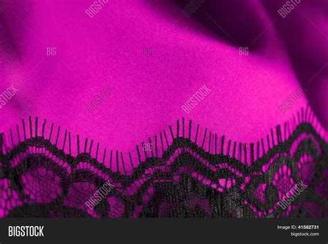 Pink Satin Black Lace Image And Photo Free Trial Bigstock