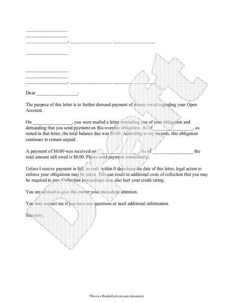 Free 60 Day Past Due Letter Template And Faqs Rocket Lawyer