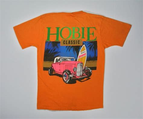 80s Hobie Surf T Shirt S M Orange Neon By Jaybrrdswhatnots On Etsy