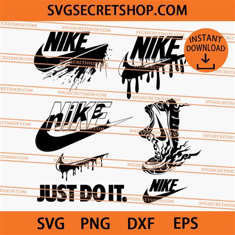 Nike Logo Bundle Layered Svg Nike Air Cricut File Cut File Inspire