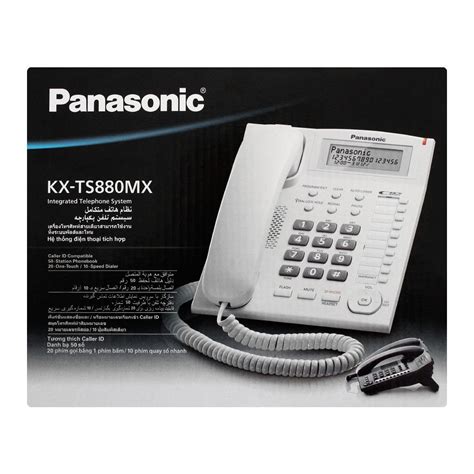Buy Panasonic Integrated Called Id Landline Telephone White Kx