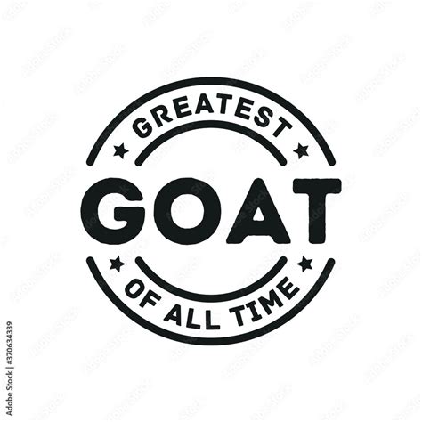 Vetor De Goat Great Of All Time Best Of All Time Leader Hall Of