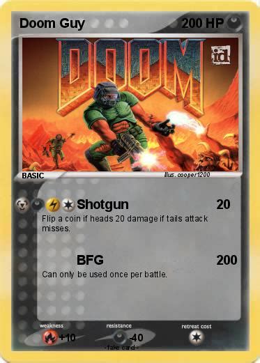 Pokémon Doom Guy 16 16 Shotgun My Pokemon Card