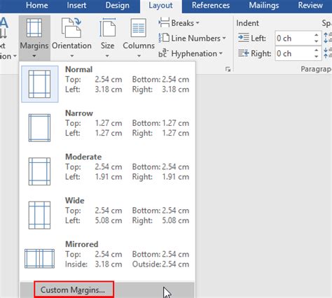 How To Change And Customize The Page Margins In Word My Microsoft Office Tips