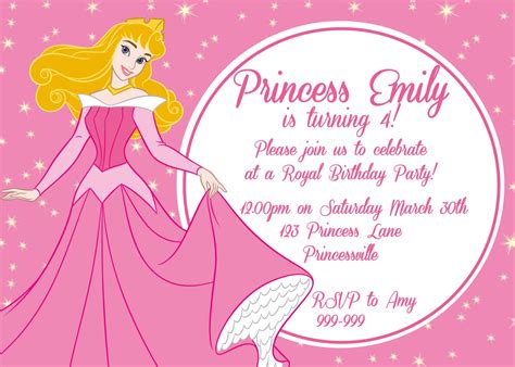 Princess Aurora Sleeping Beauty Printable Party Birthday