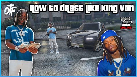 How To Dress Like King Von On Gta 5 Online 2 Youtube