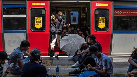 Hong Kong Protests Leader Warns Of Crisis As Strike Disrupts Subways