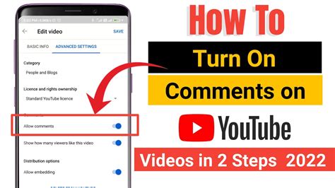 How To Turn On Comments On Youtube Videos 2022 How To Enable Comment