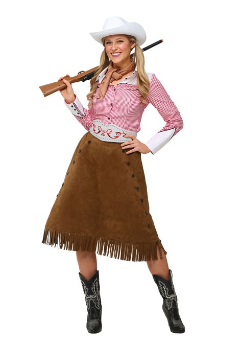 Plus Size Womens Rodeo Cowgirl Costume