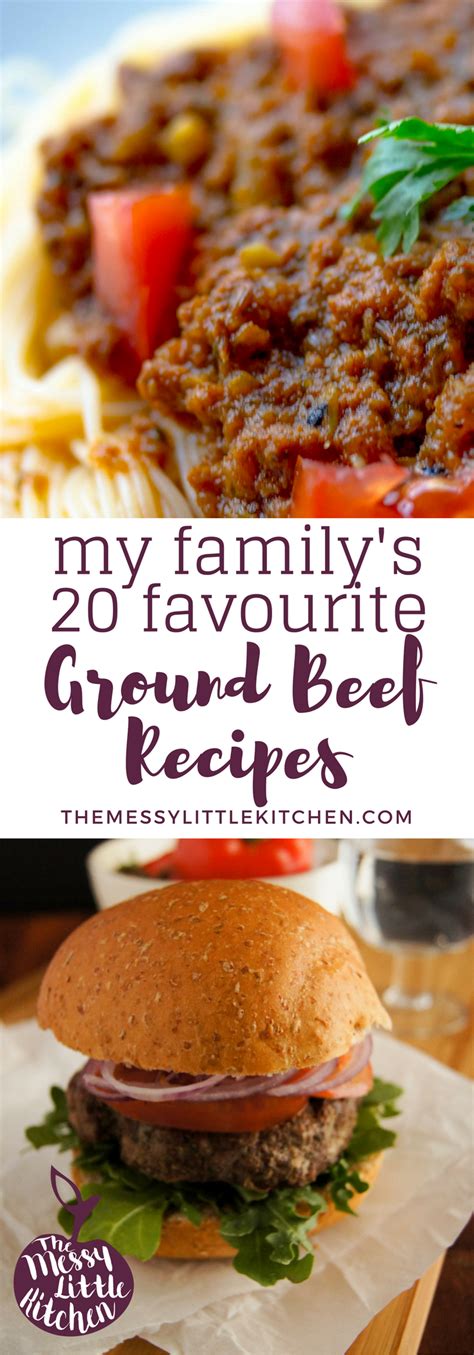 Includes a recipe for ground beef taco seasoning. My Family's 15 Favourite Delicious & Easy Ground Beef Recipes | Ground beef recipes easy, Beef ...