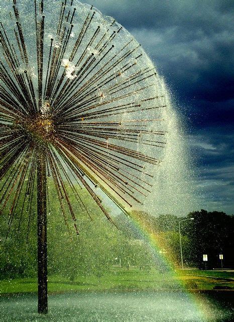 Gus Wortham Fountain Fontaine Dandelion Houston Texas Usa