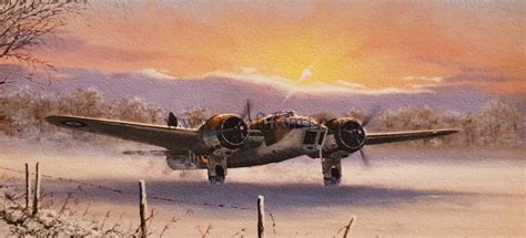 Blenheim Iv Winter Ops Christmas Card The Bomber Boys
