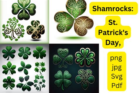 Shamrock Clip Art St Patricks Day Graphic By Mrbrainy · Creative Fabrica