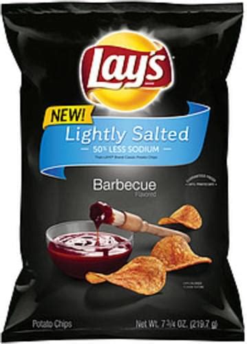 Lays Barbecue Flavored Lightly Salted Lays Lightly Salted Barbecue