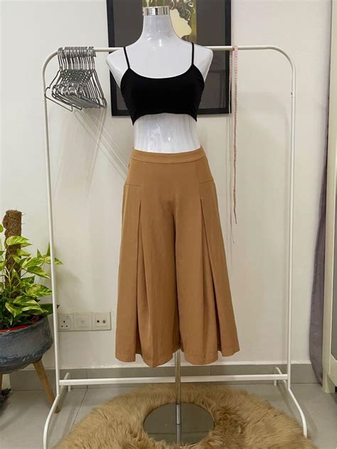 Nichii Midi Skirt In Nude Light Brown Women S Fashion Bottoms Other
