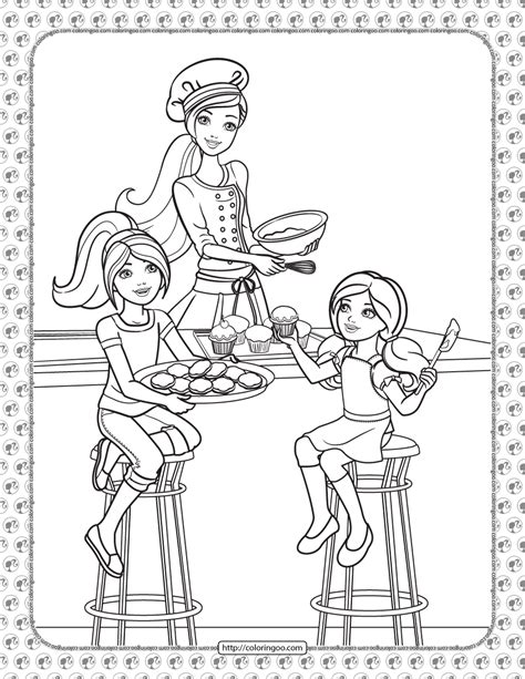 Barbie Printable Coloring Pages 30 Page Printable Pdf Barbie Instant Download Coloring Pages