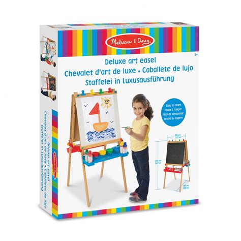 Melissa And Doug Deluxe Wooden Standing Art Easel At Toys R Us Uk