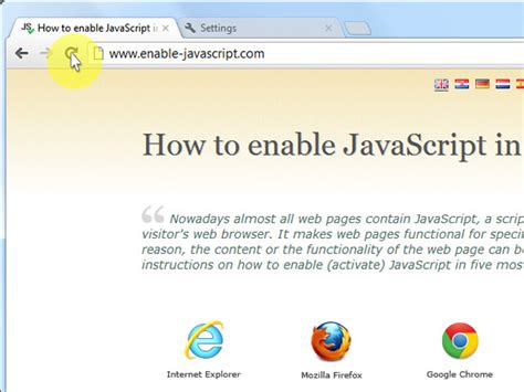 How To Enable Javascript In Your Browser And Why ZOHAL