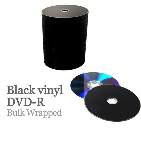 Blank 12cm Black Vinyl Dvd R 47gb Bulk Wrapped Retro Style Media