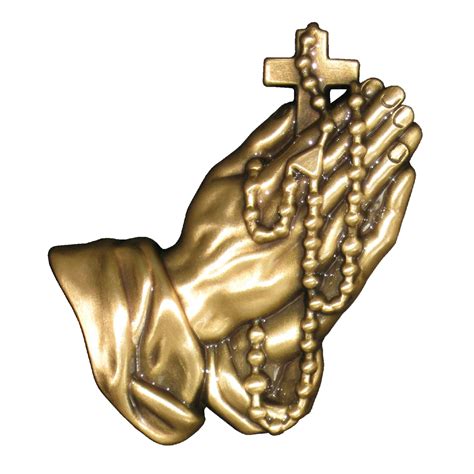Praying Hands Wrosary Facing Right 59 X 7 Cmc Bronze Product