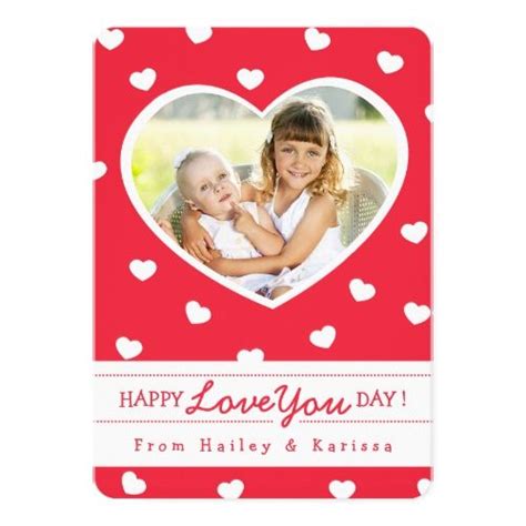 So Sweet Hearts Valentine Photo Card Red Zazzle Valentine Day