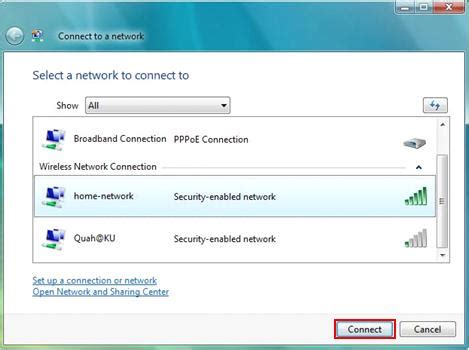 4 enter the information for the wireless network you want to add and connect to, and click/tap on next. Using Windows Vista to Connect Wireless Network
