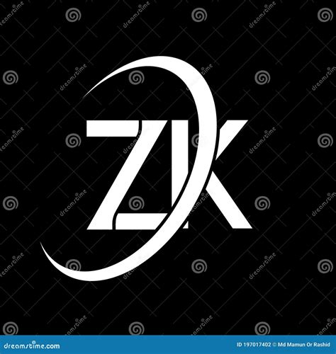 logo zk z k design lettera zk bianca progettazione del logo della lettera zkz k logo