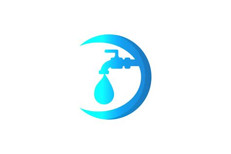 Water Faucet Plumbing Logo Graphic By Wangs · Creative Fabrica
