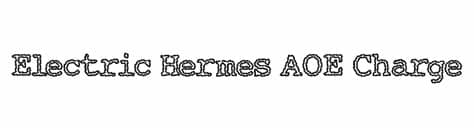All fonts are in truetype format. Electric Hermes AOE Charge Font - FFonts.net