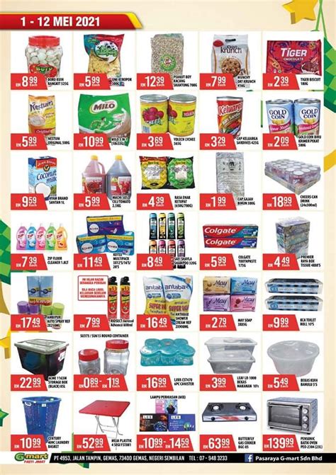 Hari raya puasa is on the 133th day of 2021. G-Mart Hari Raya Promotion (1 May 2021 - 12 May 2021)