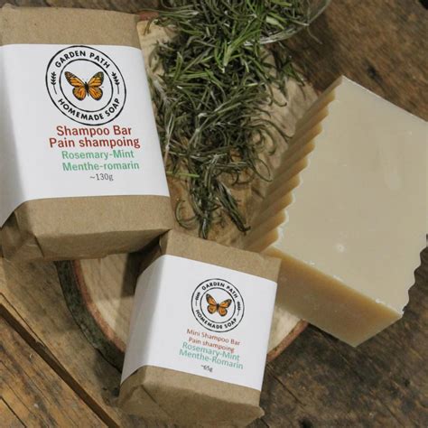 Natural Shampoo Bar Soap Garden Path Homemade Soap Made In Canada
