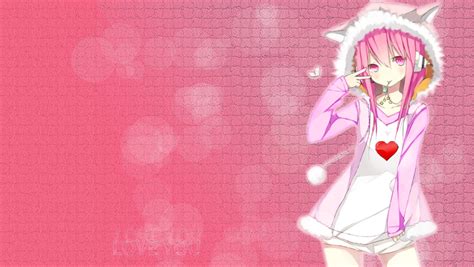 Free Download Cute Pink Anime Girl Wallpaper By