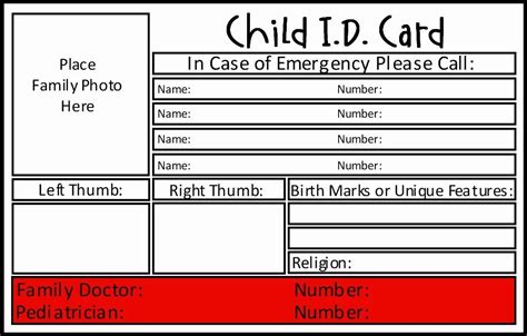 Free Printable Wallet Id Cards