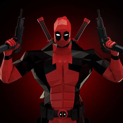 Low Poly Deadpool Cgtrader