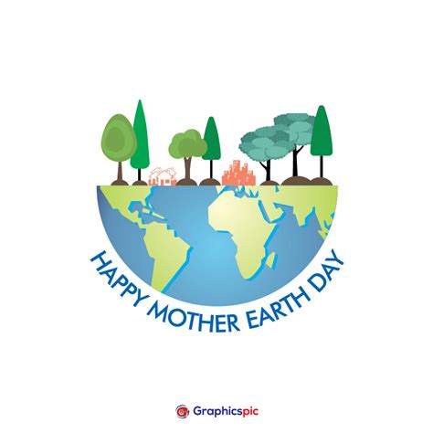 Happy Mother Earth Day Illustration Free Vector Graphics Pic