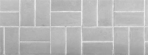 Outdoor White Block Stone Floor Pattern And Background Seamless Stock