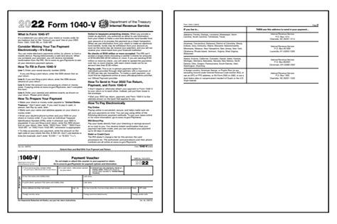 Irs Form 1040 V 2023 Printable Forms Free Online