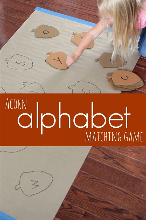 Toddler Approved!: Acorn Alphabet Matching Game