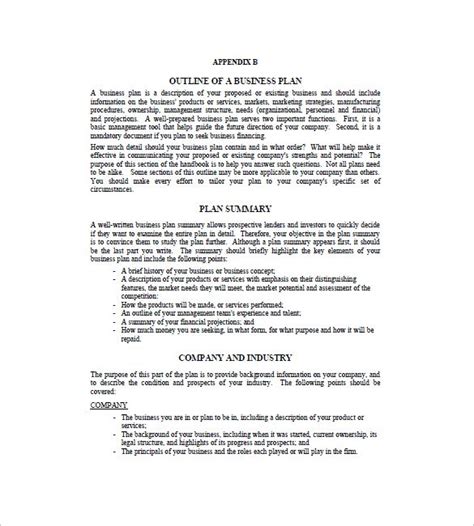 These steps should help you develop a business plan that will. Business Plan Outline Template - 23+ Free Sample, Example, Format Download | Free & Premium ...