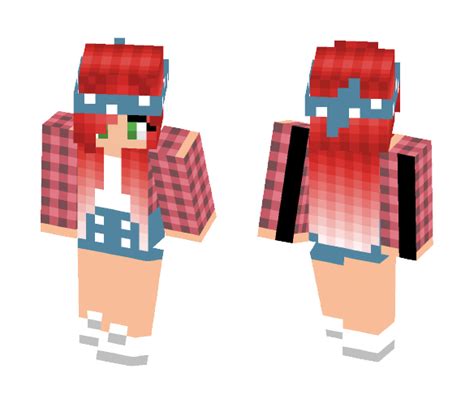 Download Cute Red Haired Girl Minecraft Skin For Free