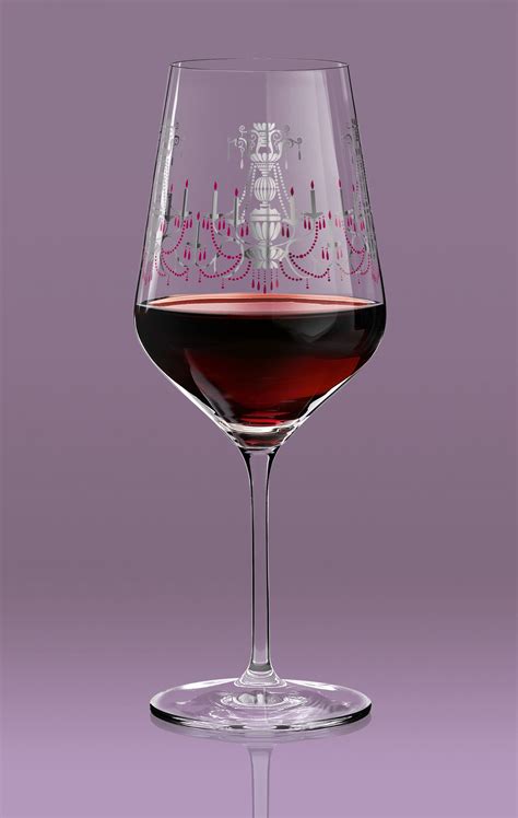 Ritzenhoff Red Wine Glass Dekor Design By Burkhard Neie Ritzenhoff