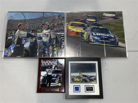 Assorted Jimmie Johnson Nascar Memorabilia At The Worlds Largest Road