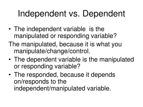 Ppt Dependent Vs Independent Variable Powerpoint Presentation Free