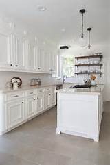 Pictures of Kitchen Tile Floors With White Cabinets