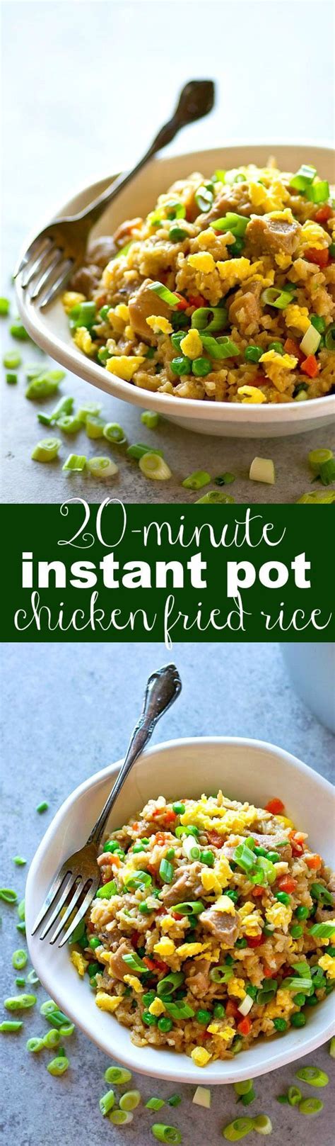 Heat oil over high heat for 2 minutes until the hot oil sizzles. 20-Minute Instant Pot Chicken Fried Rice | Recipe ...