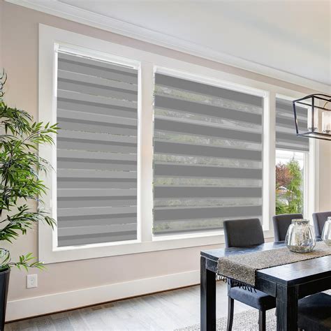 Cordless Zebra Roller Blinds Shades Sheer Or Privacy White 20 To 72